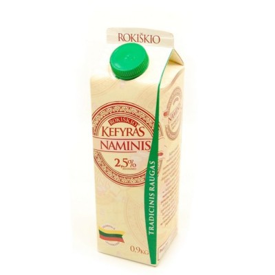 Kefir Rokiskio 2,5%,TETRA PAK, 900 g